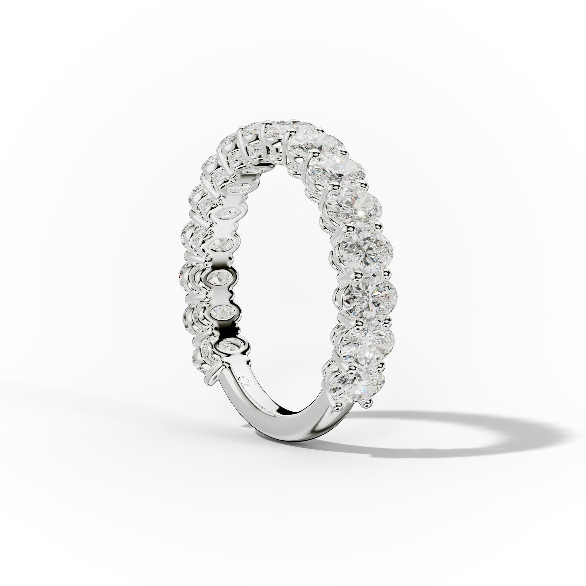 2.0 Carat Oval Diamond Anniversary Band
