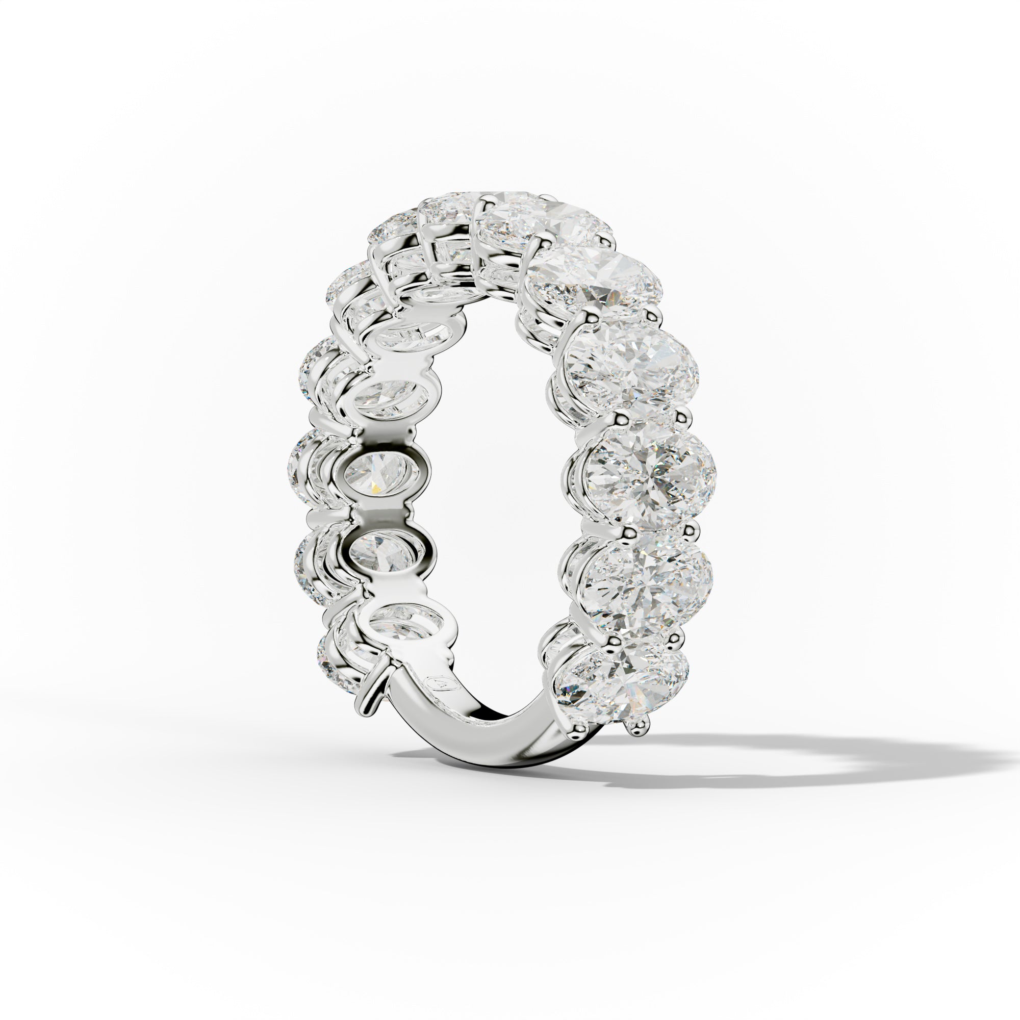 5.0 Carat Oval Diamond Anniversary Band