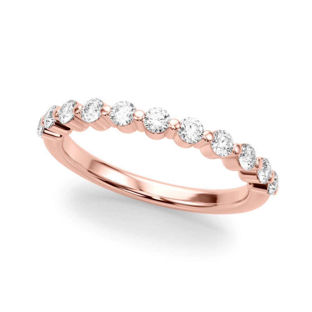 Floating Design 0.4 ct. Round Diamond Wedding Ring-VIRABYANI