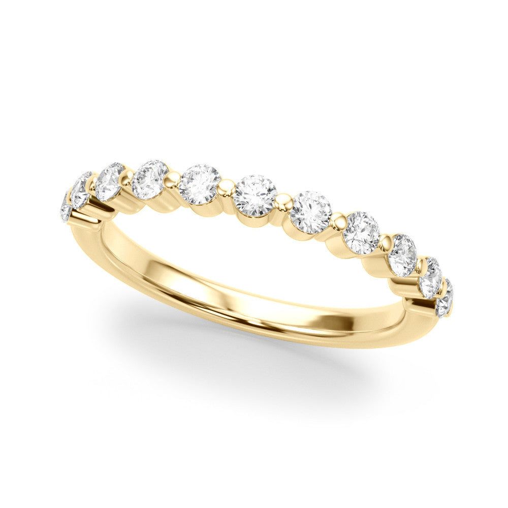 Floating Design 0.4 ct. Round Diamond Wedding Ring-VIRABYANI