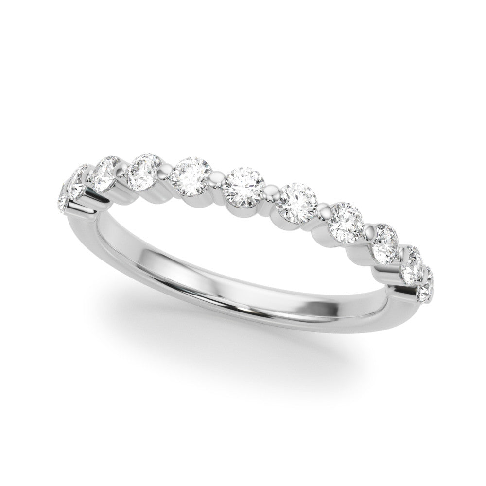 Floating Design 0.4 ct. Round Diamond Wedding Ring-VIRABYANI