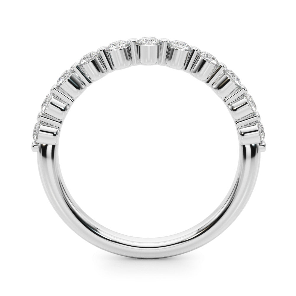 Floating Design 0.4 ct. Round Diamond Wedding Ring-VIRABYANI