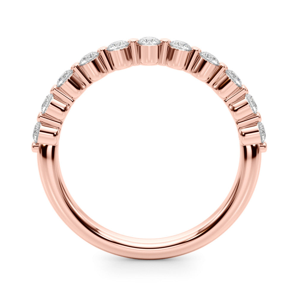 Floating Design 0.4 ct. Round Diamond Wedding Ring-VIRABYANI