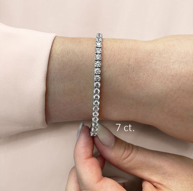 Four Prong Classic Diamond Tennis Bracelet-VIRABYANI