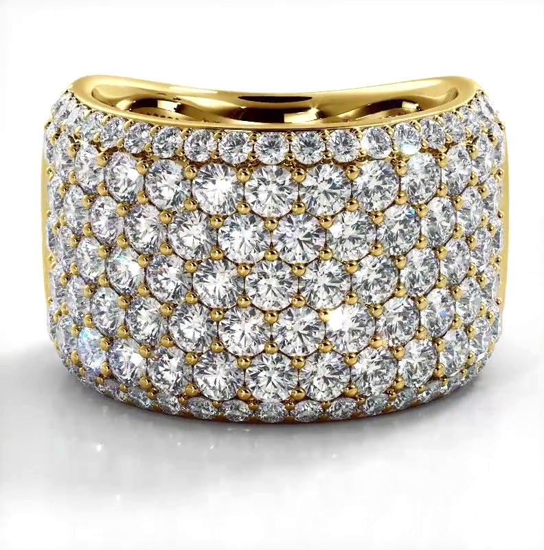 3.13 ct Round Diamond Wedding Band-VIRABYANI