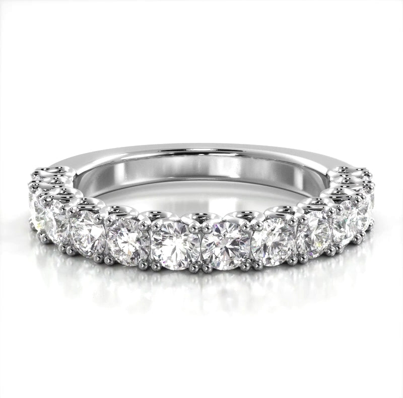 1.26 ct. Round Diamond Wedding Band-VIRABYANI
