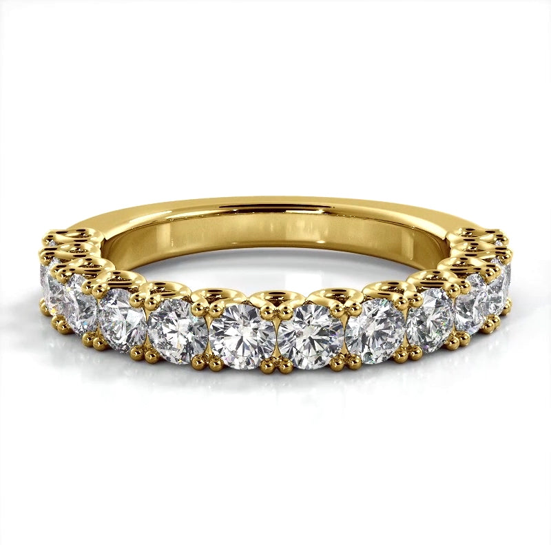 1.26 ct. Round Diamond Wedding Band-VIRABYANI