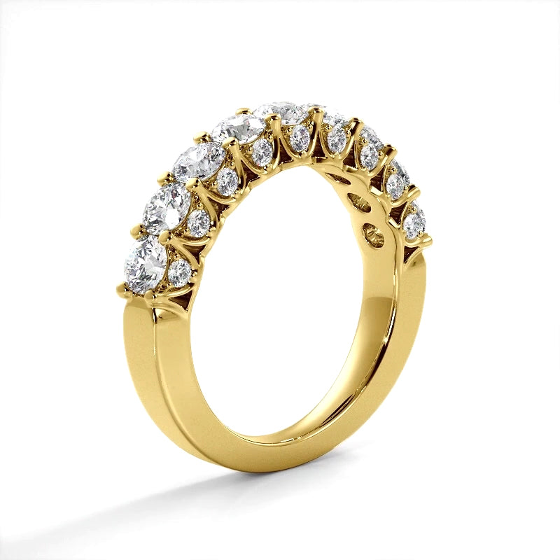 1.71 ct. Round Diamond Wedding Band-VIRABYANI
