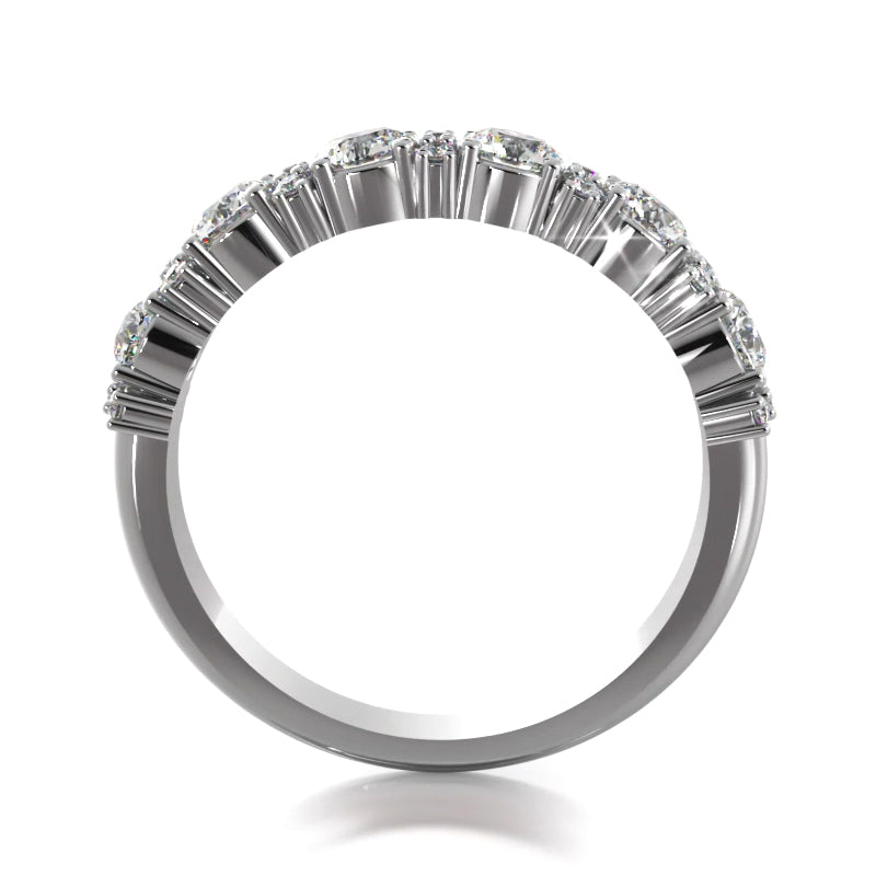 0.95 ct. Round Diamond Wedding Band-VIRABYANI