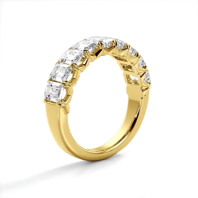 2.52 ct. Emerald Diamond Wedding Band-VIRABYANI