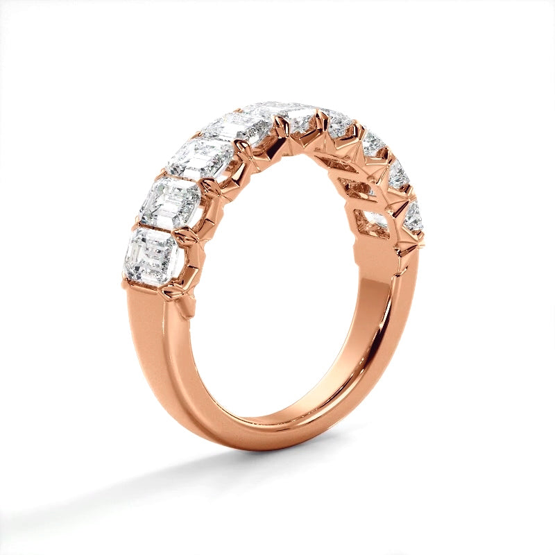 2.52 ct. Emerald Diamond Wedding Band-VIRABYANI