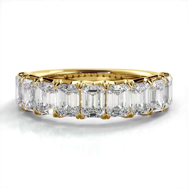 2.52 ct. Emerald Diamond Wedding Band-VIRABYANI