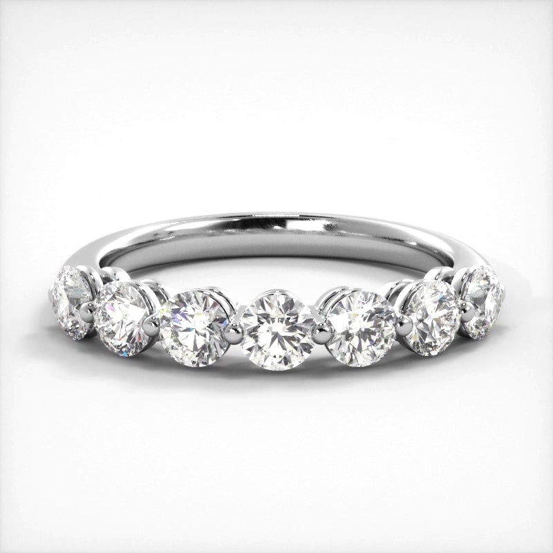 1.07 ct. Round Diamond Wedding Band-VIRABYANI