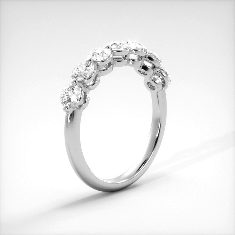 1.07 ct. Round Diamond Wedding Band-VIRABYANI