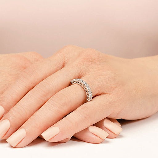 1.53 ct. Princess Diamond Wedding Band-VIRABYANI