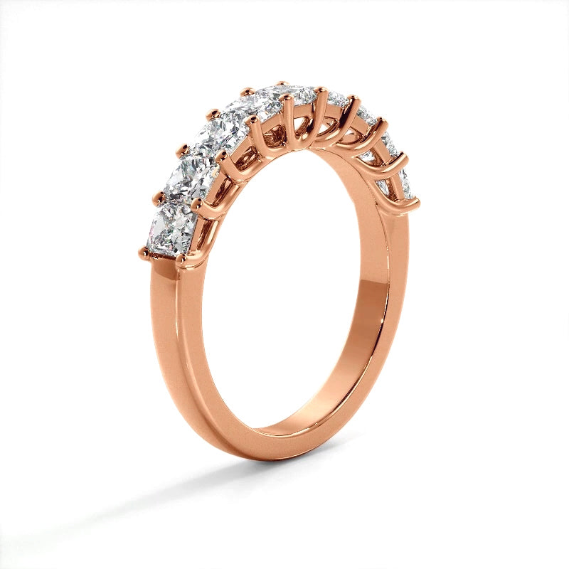 1.53 ct. Princess Diamond Wedding Band-VIRABYANI