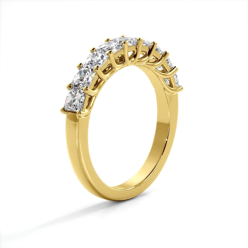 1.53 ct. Princess Diamond Wedding Band-VIRABYANI