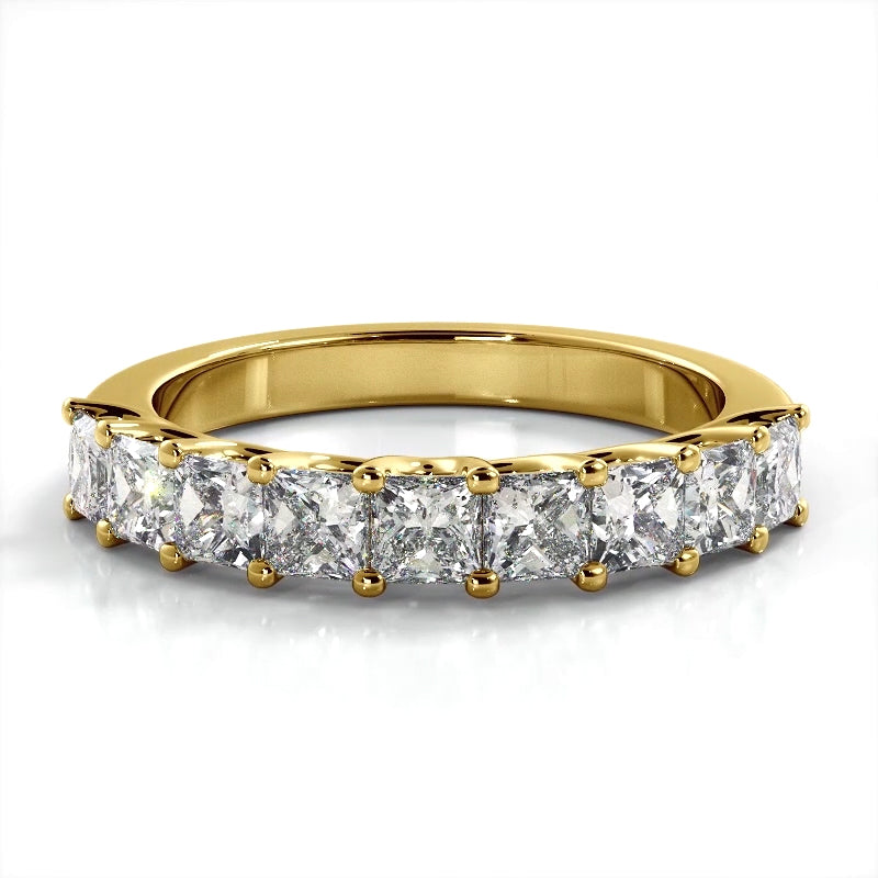 1.53 ct. Princess Diamond Wedding Band-VIRABYANI
