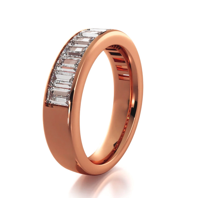 1.82 ct. Baguette Diamond Wedding Band-VIRABYANI