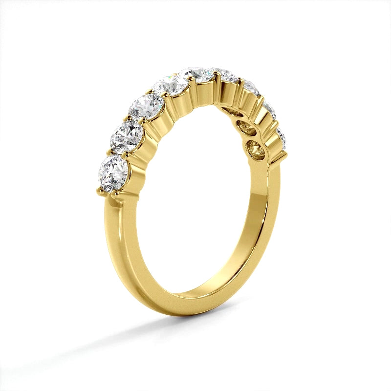 1.04 ct. Round Diamond Wedding Band-VIRABYANI