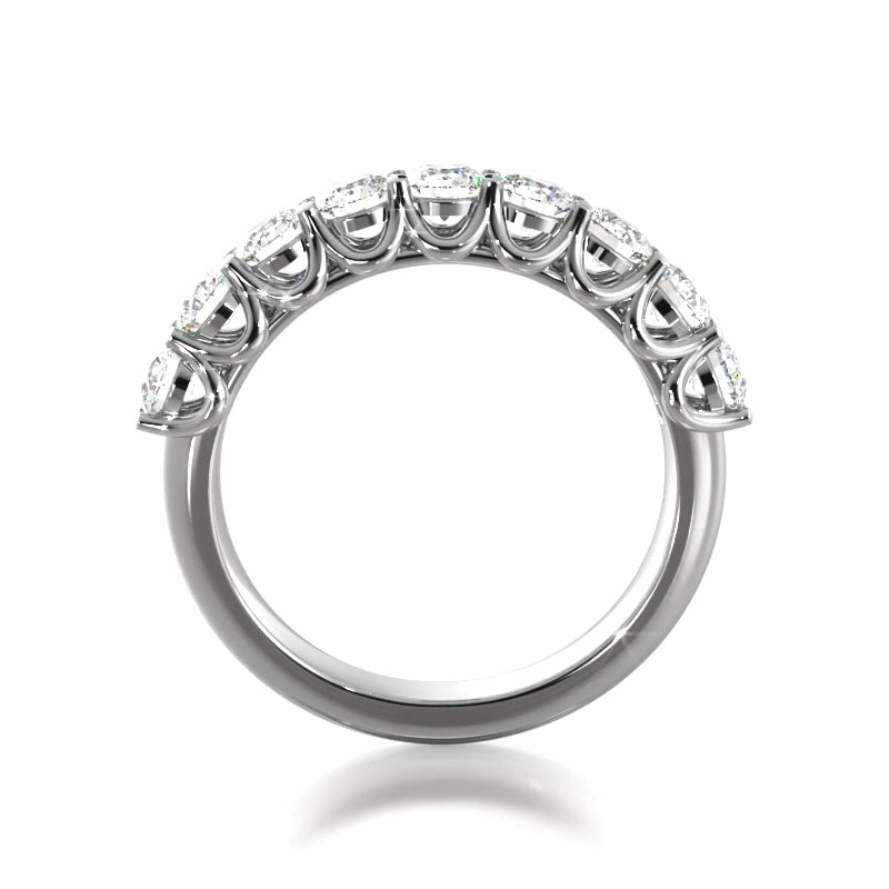 1.08 ct. Round Diamond Wedding Band-VIRABYANI