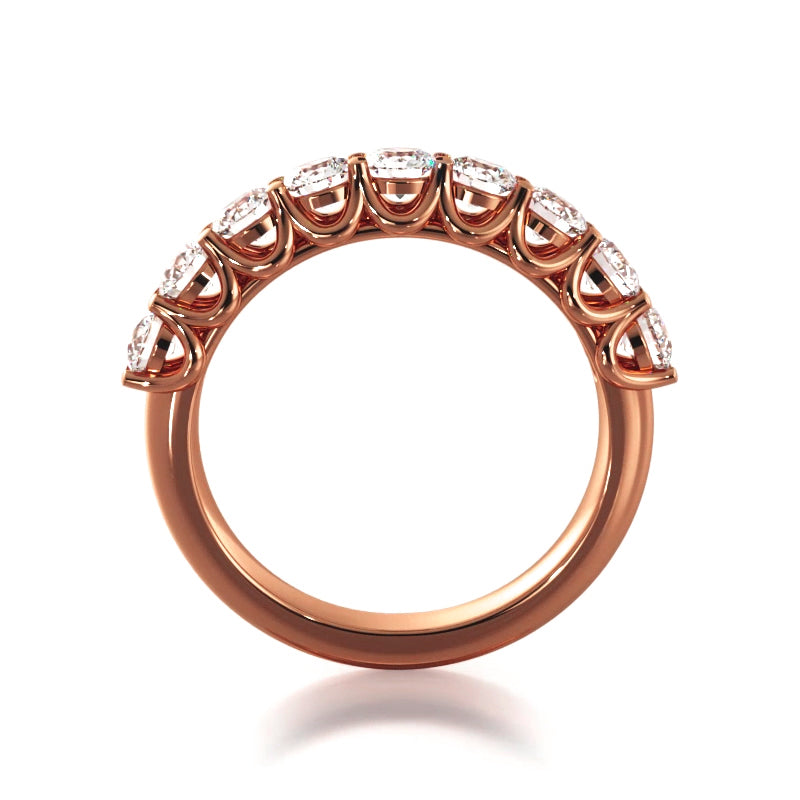 1.08 ct. Round Diamond Wedding Band-VIRABYANI