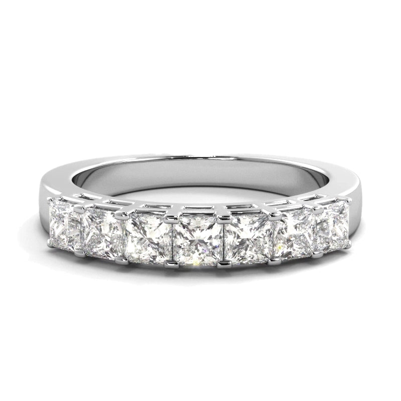 0.98 ct. Princess Diamond Wedding Band-VIRABYANI