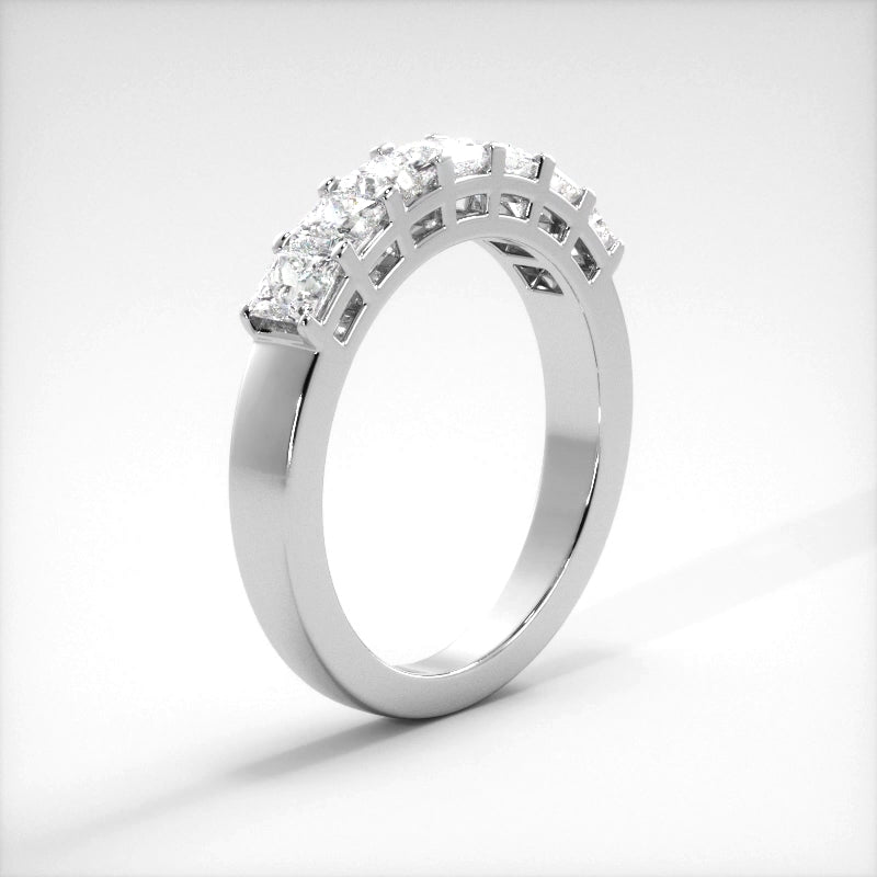 0.98 ct. Princess Diamond Wedding Band-VIRABYANI
