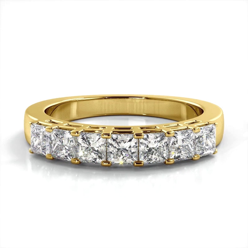 0.98 ct. Princess Diamond Wedding Band-VIRABYANI
