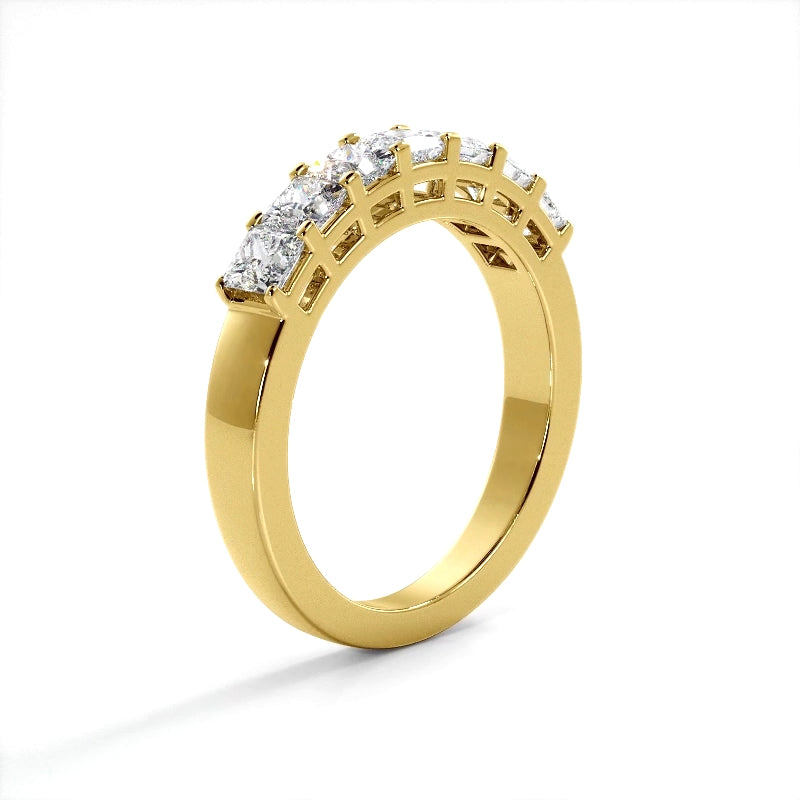 0.98 ct. Princess Diamond Wedding Band-VIRABYANI