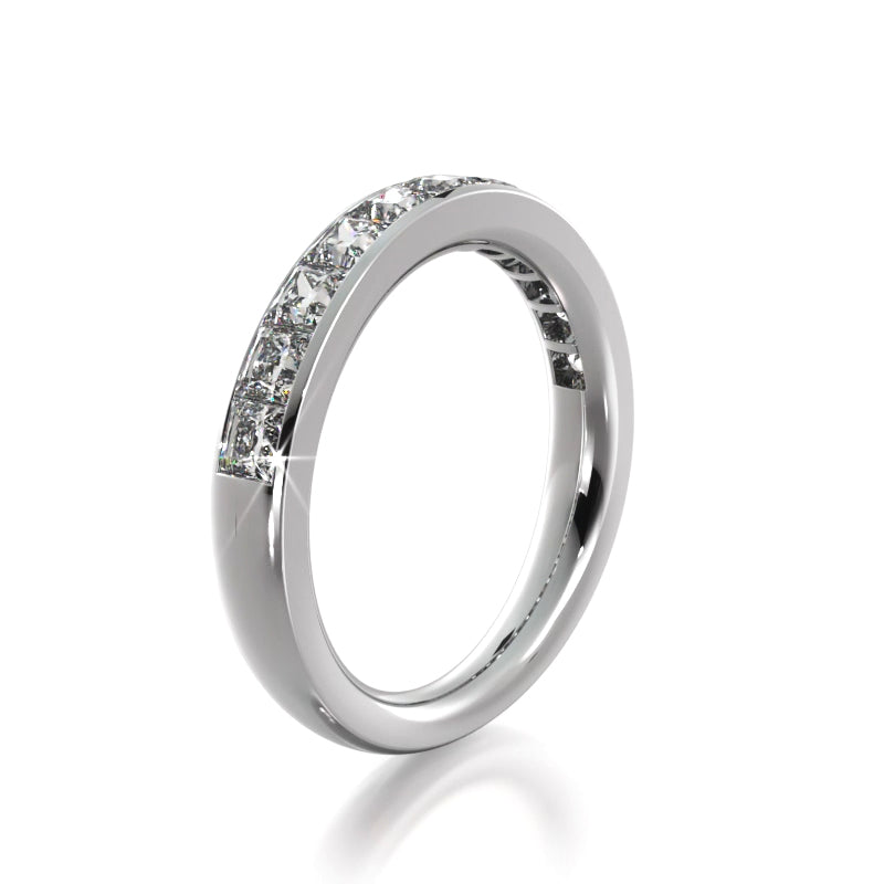 1.10 ct. Princess Diamond Wedding Band-VIRABYANI
