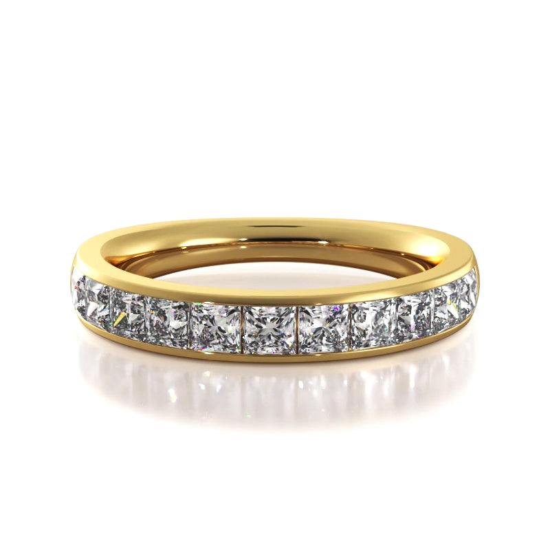 1.10 ct. Princess Diamond Wedding Band-VIRABYANI