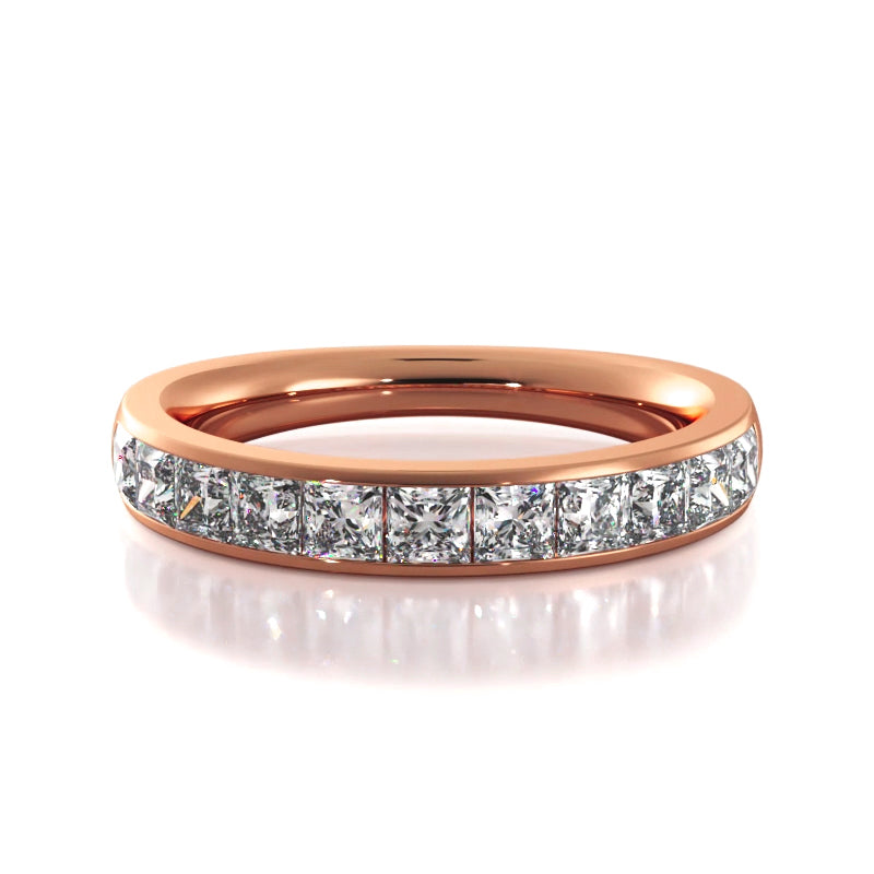 1.10 ct. Princess Diamond Wedding Band-VIRABYANI