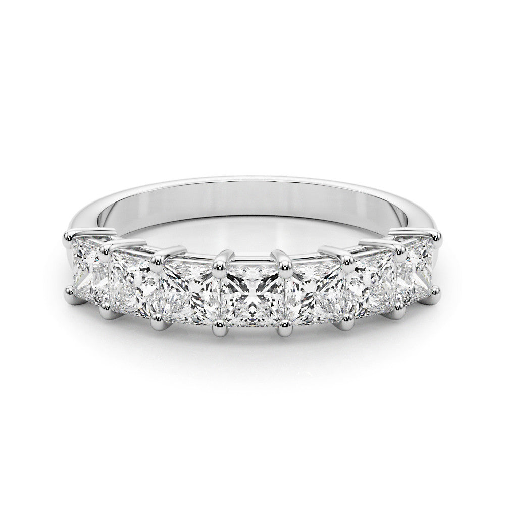 Seven Stone 2.0 ct. Princess Diamond Anniversary Ring-VIRABYANI