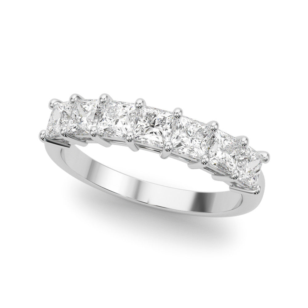Seven Stone 2.0 ct. Princess Diamond Anniversary Ring-VIRABYANI