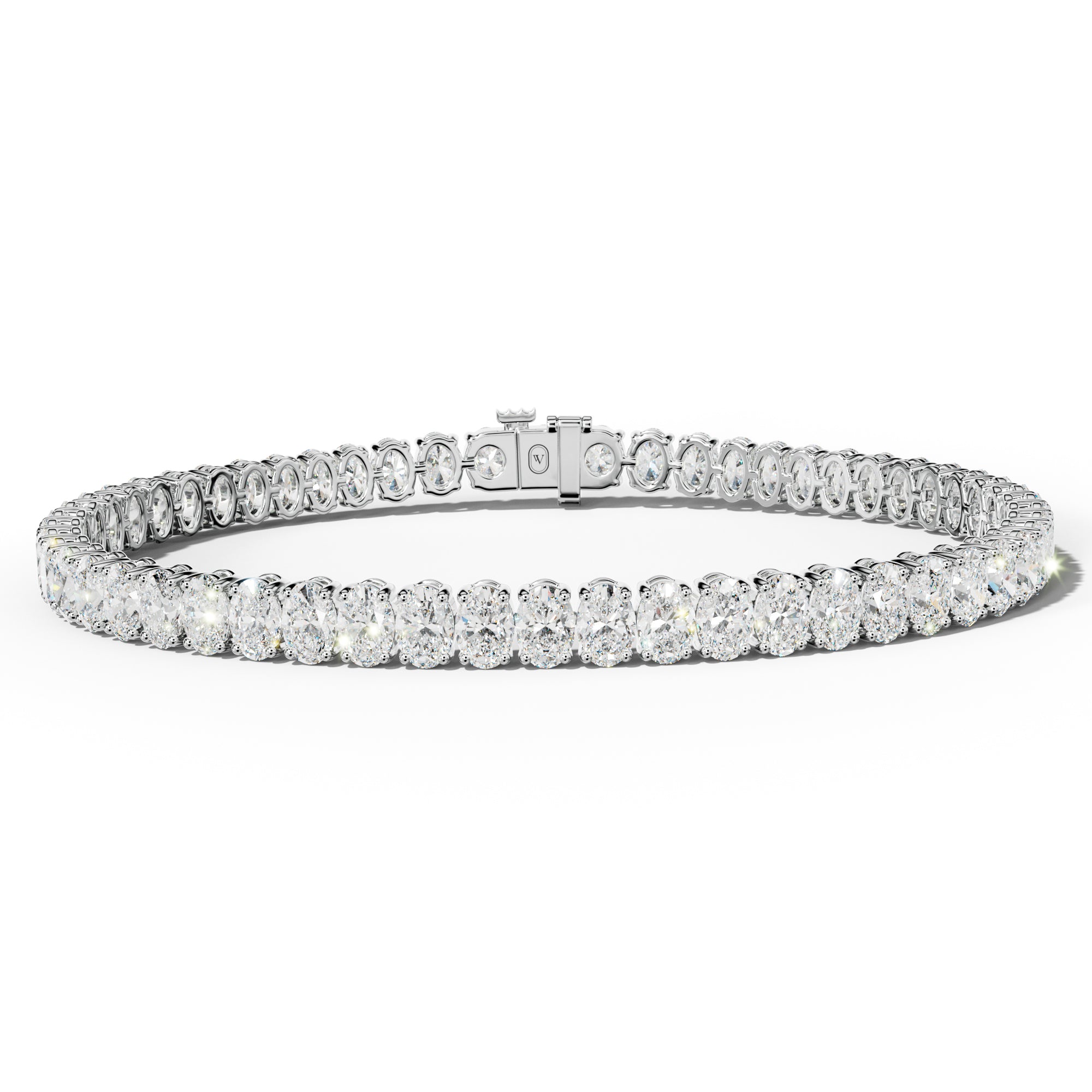 10.0 Carat Oval Diamond Tennis Bracelet
