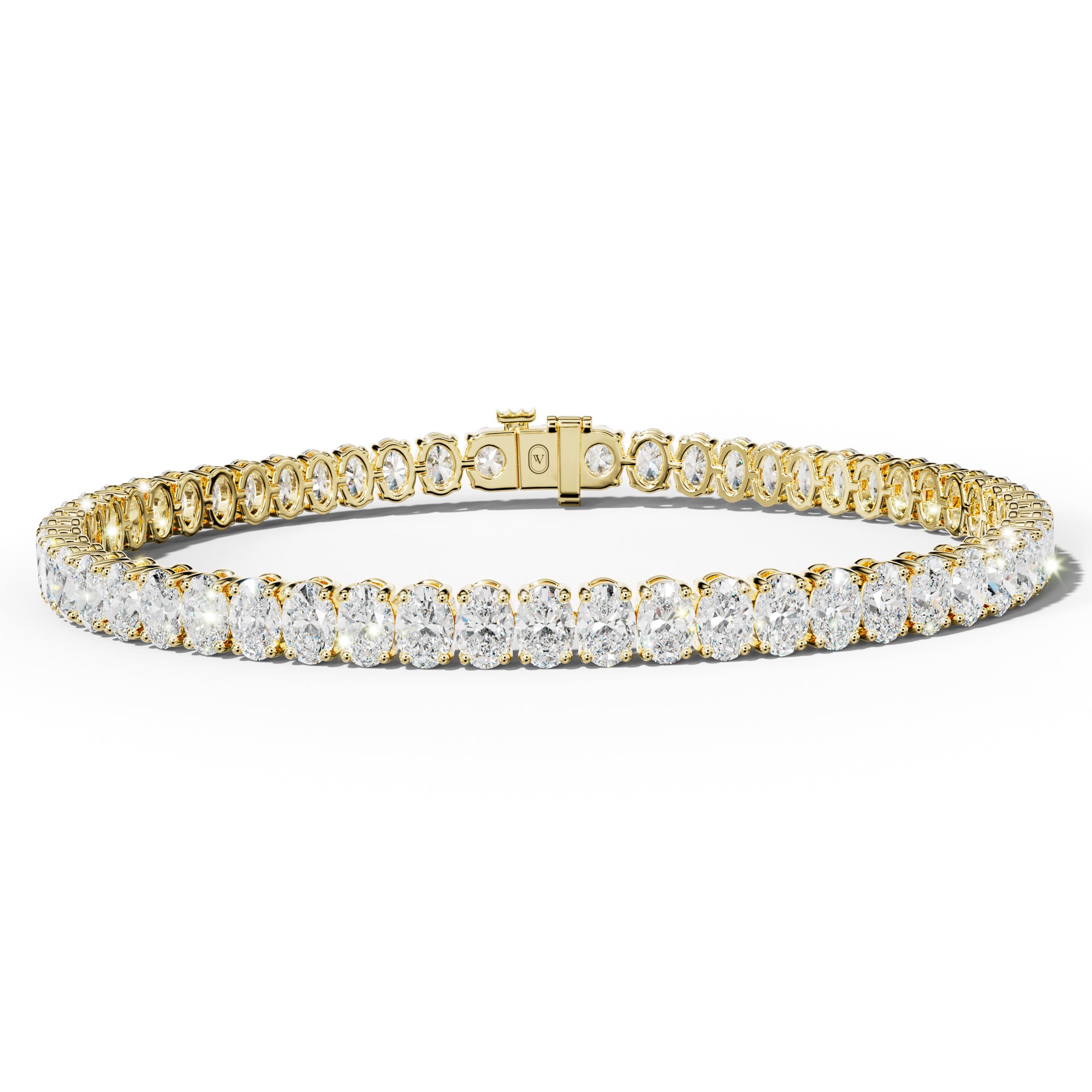 10.0 Carat Oval Diamond Tennis Bracelet