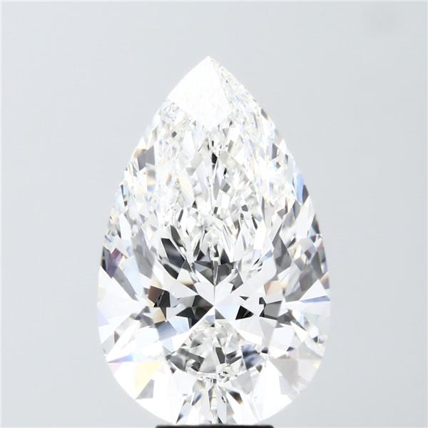 9.08 Carat F-VVS2 Pear Lab Diamond