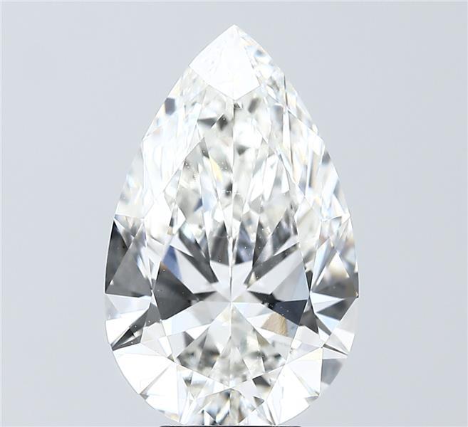 5.01 Carat G-VVS2 Pear Lab Diamond