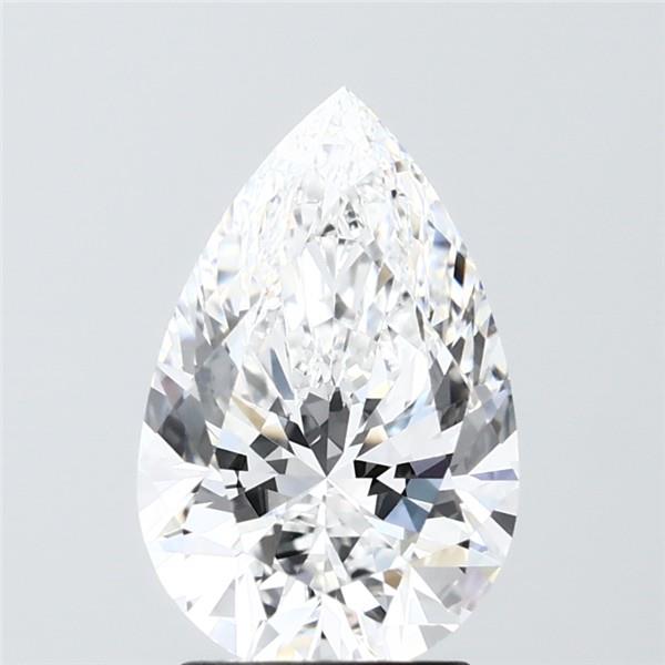 2.51 Carat D-VVS2 Pear Lab Diamond