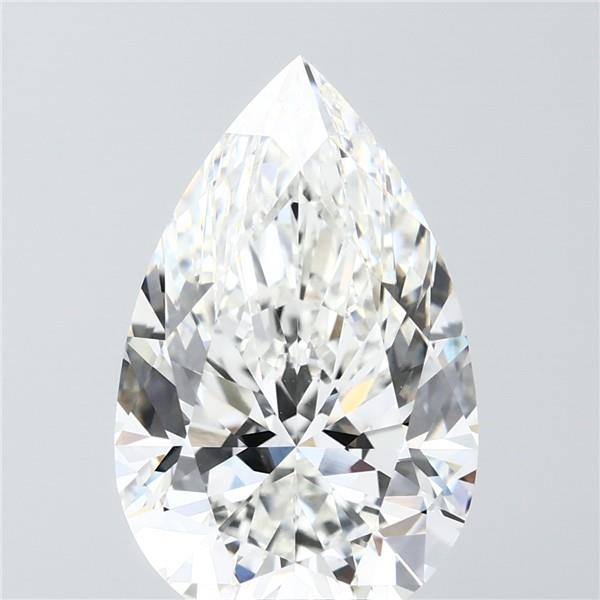 7.06 Carat F-VVS2 Pear Lab Diamond