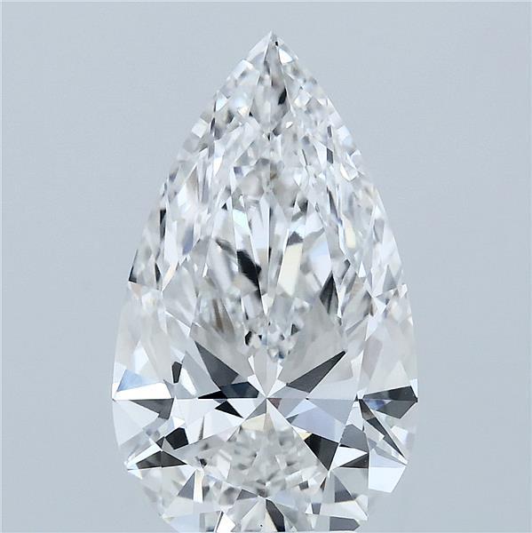 4.09 Carat F-VVS2 Pear Lab Diamond