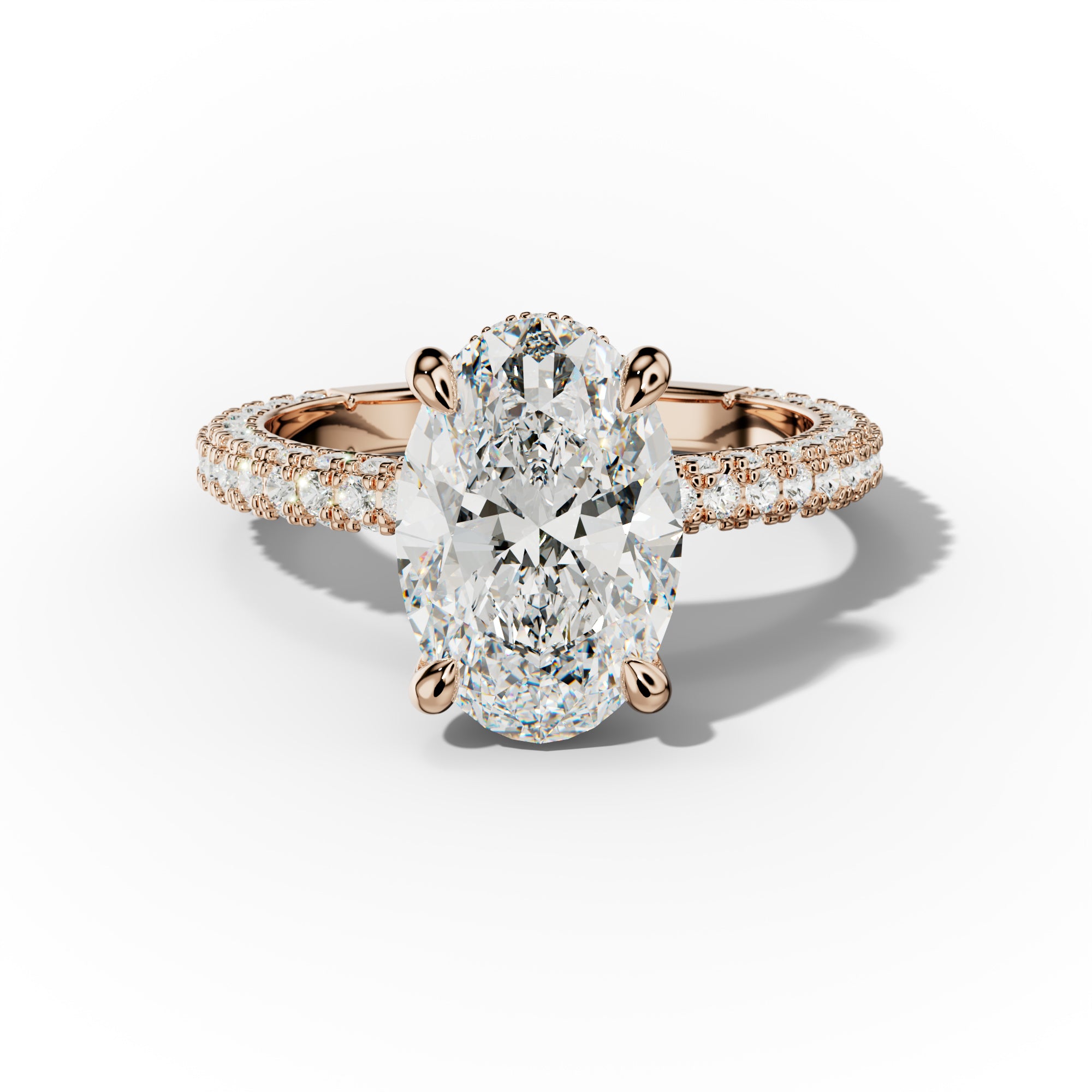 Aurora Oval Diamond Engagement Ring
