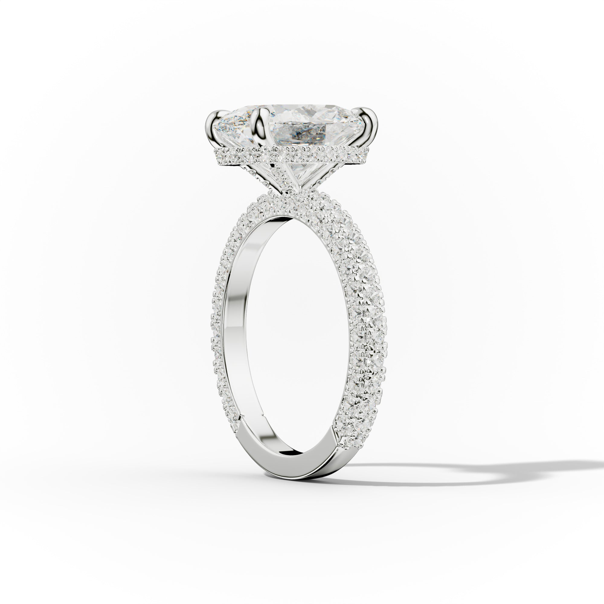 Aurora Oval Diamond Engagement Ring
