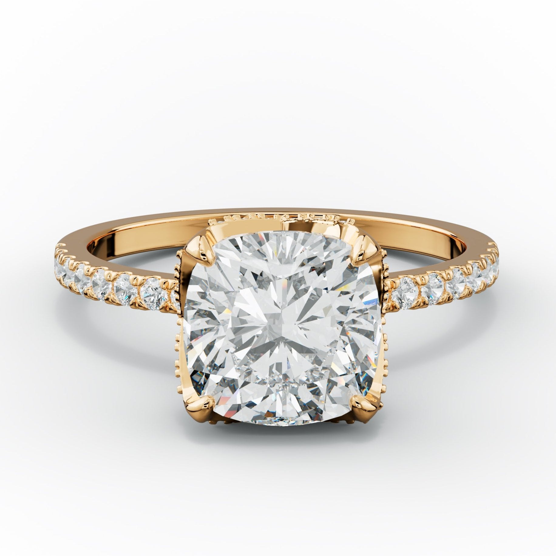 Charlotte Cushion Cut Diamond Engagement Ring