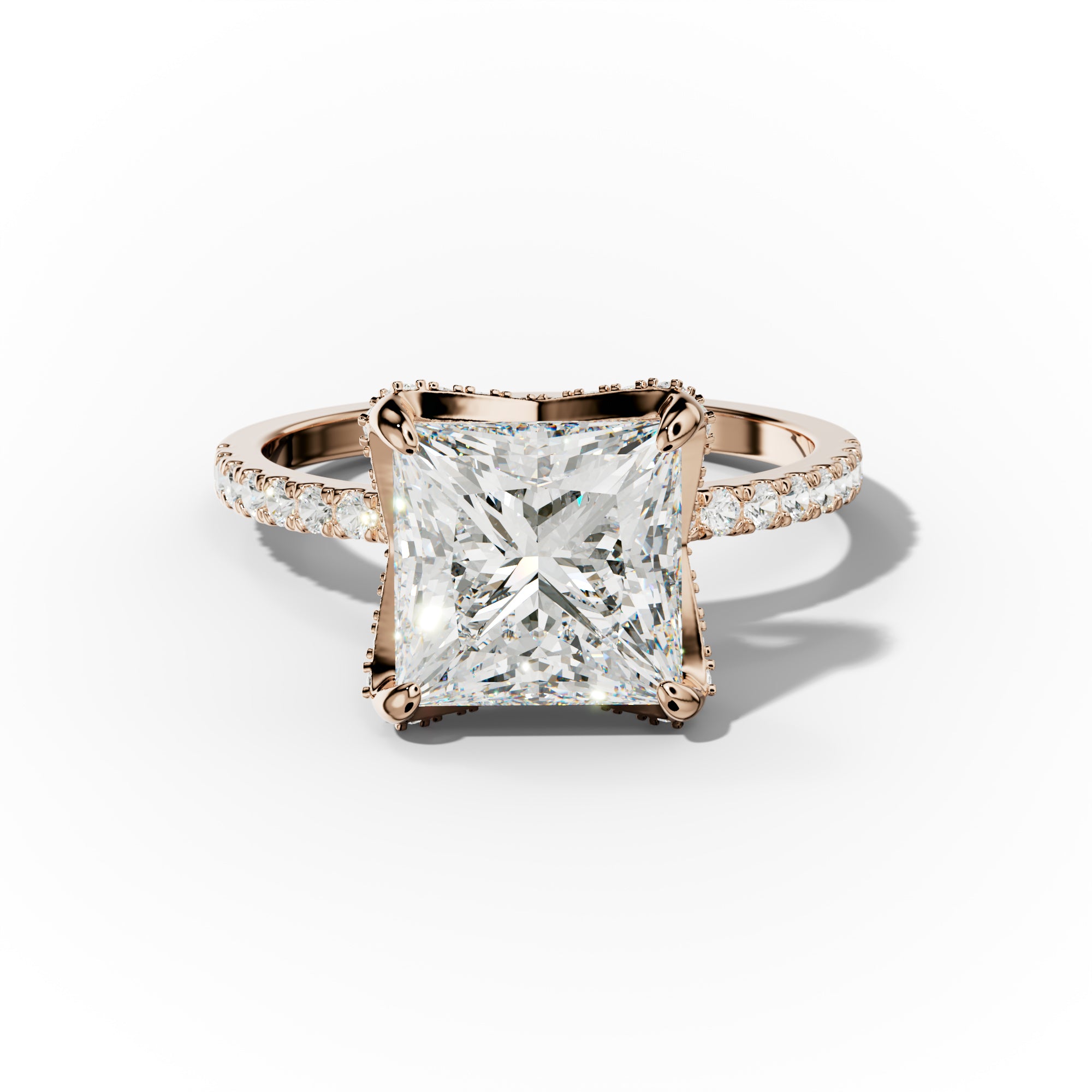 Charlotte Princess Cut Diamond Engagement Ring