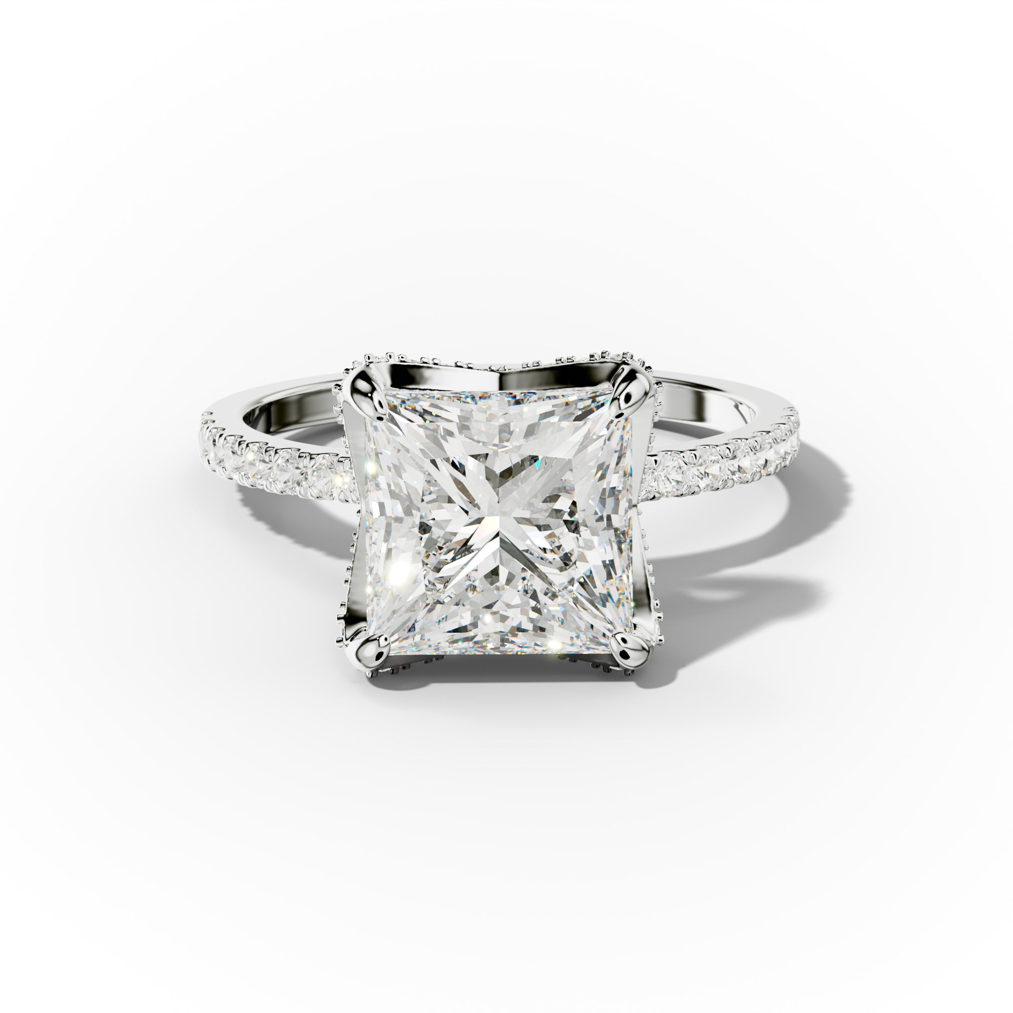 Charlotte Princess Cut Diamond Engagement Ring