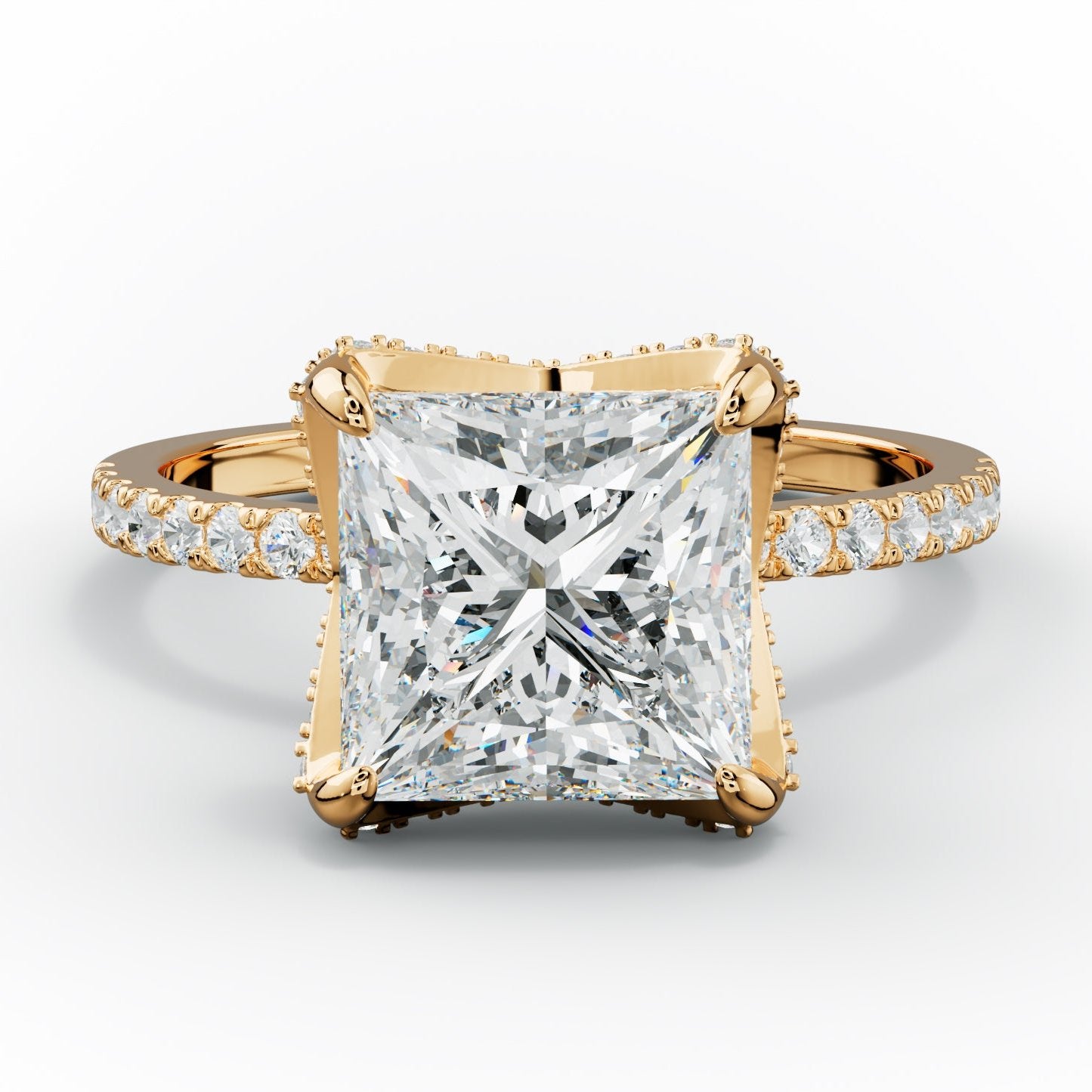 Charlotte Princess Cut Diamond Engagement Ring