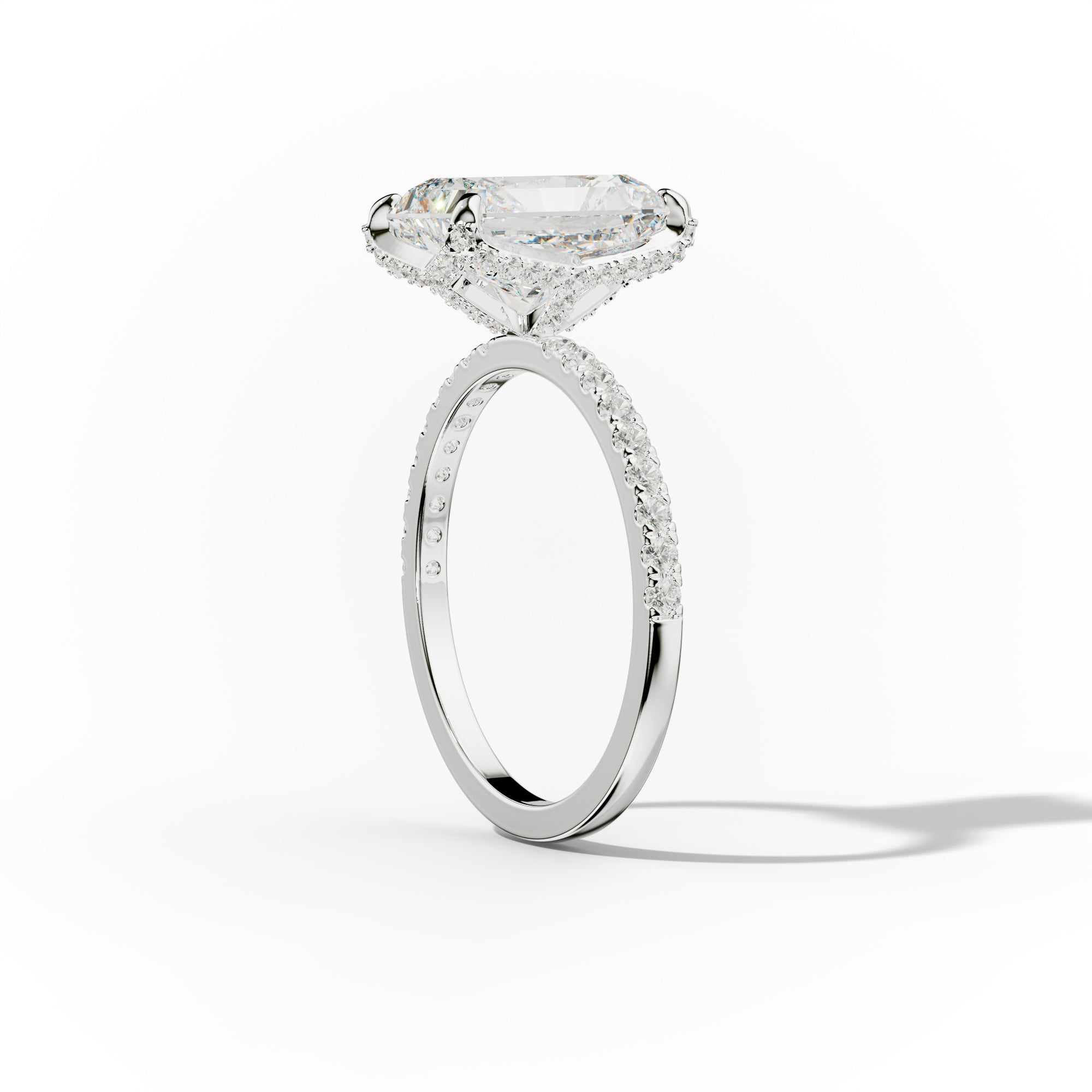 Charlotte Radiant Cut Diamond Engagement Ring