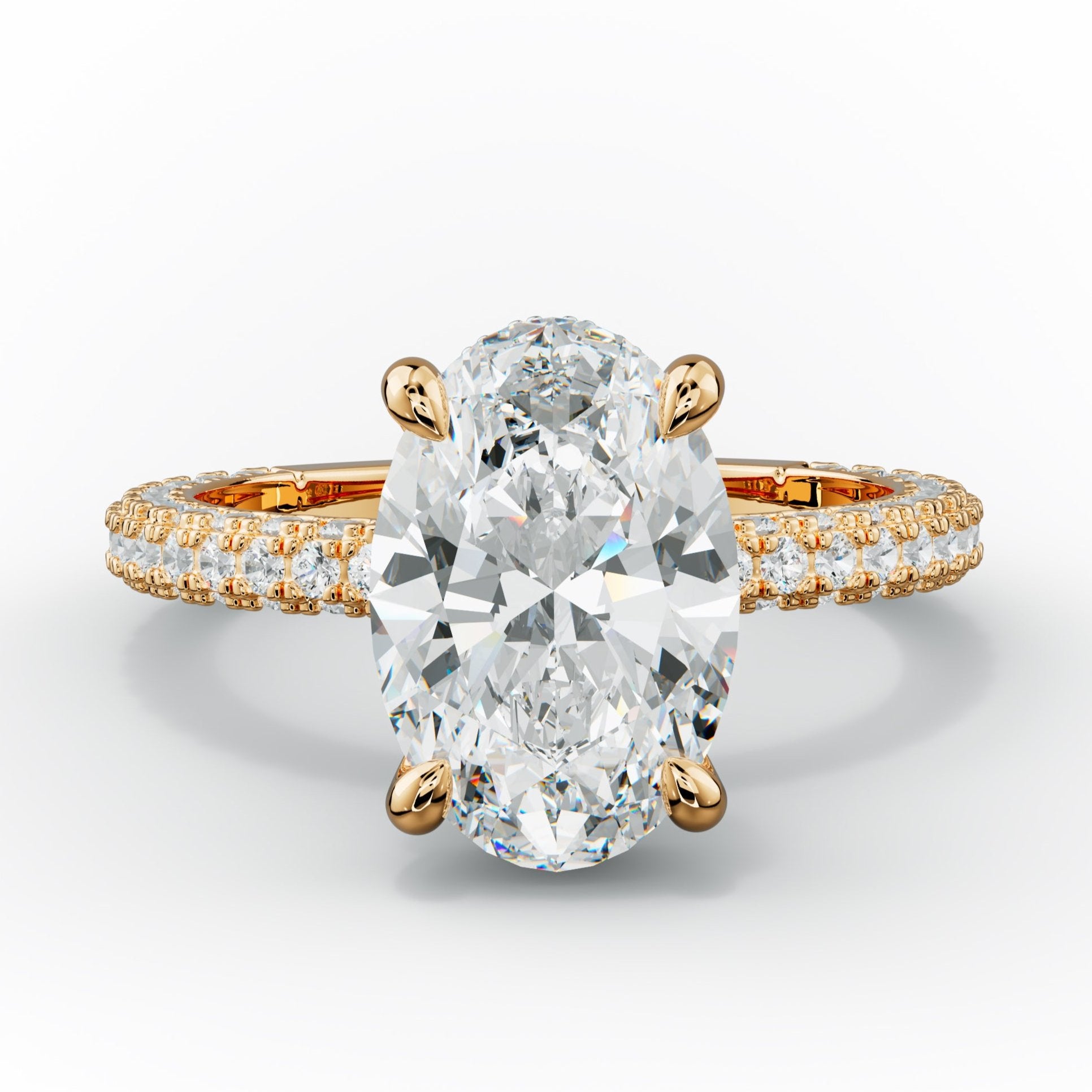 Aurora Oval Diamond Engagement Ring